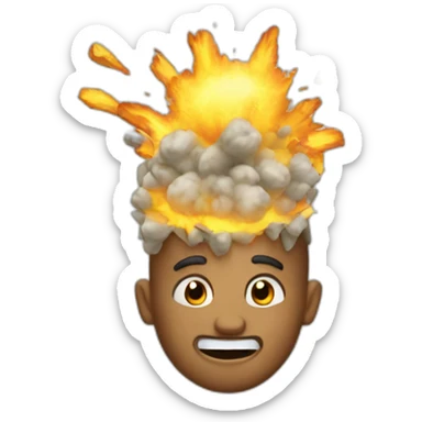 Exploding Head emoji sticker