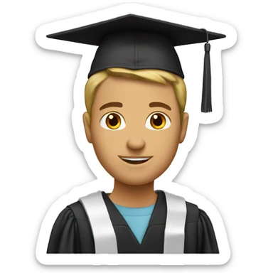 graduate student sticker