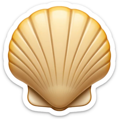 Shell light beige sticker