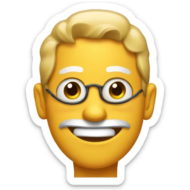 Squinty eyed emoji sticker