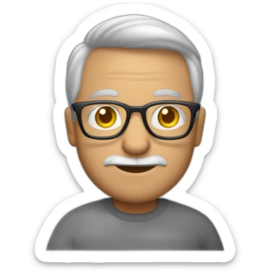 Aged 48 Guy carrying semi-rimless glasses coding on the macbook sticker