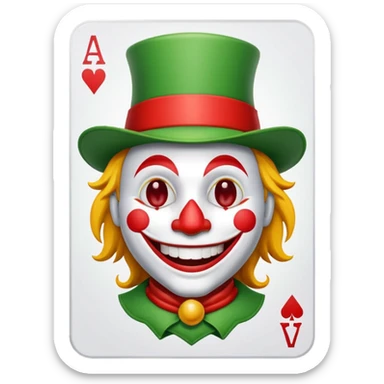 mac os poker card with jolly joker sticker