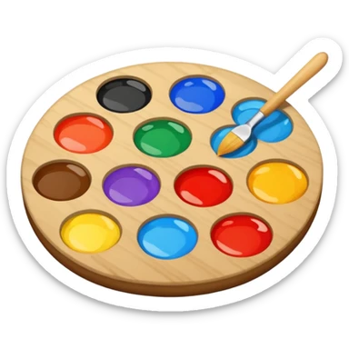 artist's palette sticker