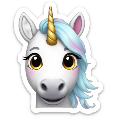 cute unicorn sticker