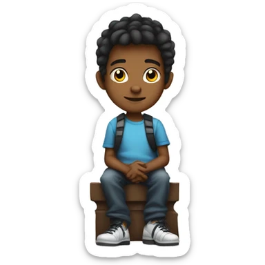 gamer kid eight years chess player sticker