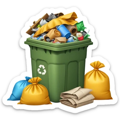 Garbage Trash sticker