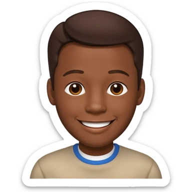 Bobby Brown (b.1969) with dark brown hair sticker