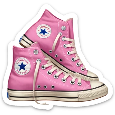 pink converse shoes sticker