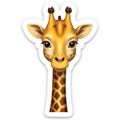 giraffe portrait sticker