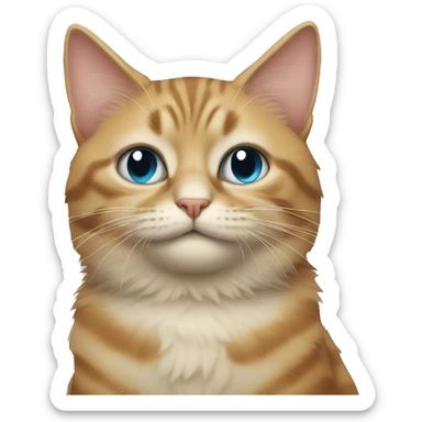 Cat with cat sticker