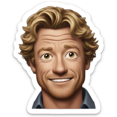 simon baker sticker