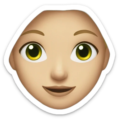 blonde girl with green eyes plays volleyball  sticker