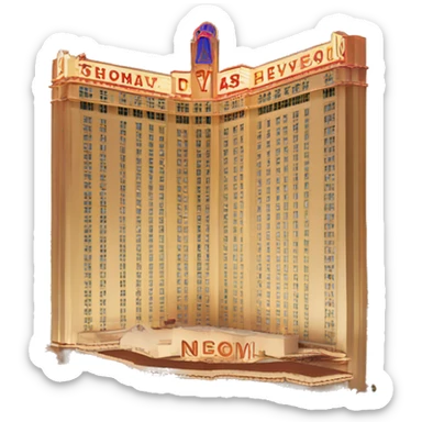 Vintage Las Vegas hotel  sticker