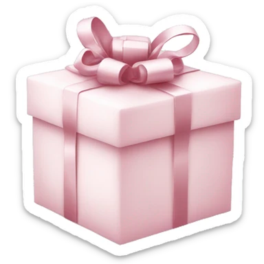 Light pink Christmas gifts under a white Christmas tree  sticker