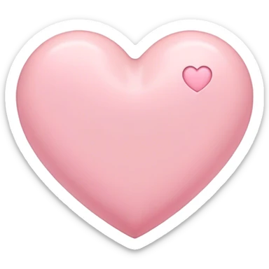 pastel pink heart  sticker