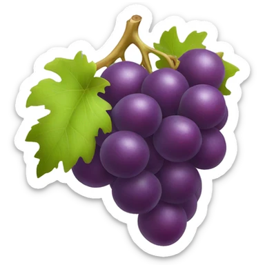 Grapes cow sticker