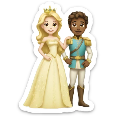 Princess and prince sticker