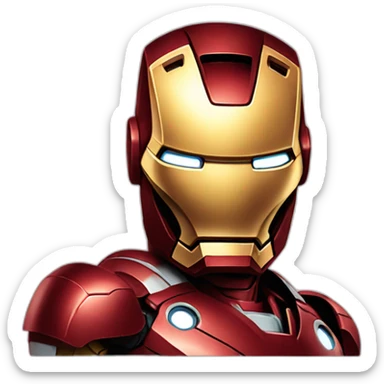 Create emoji Iron Man sticker