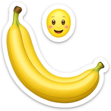 inflatable banana for winter entertainment sticker