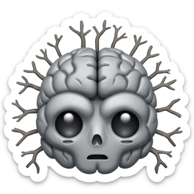 brain rotting sticker