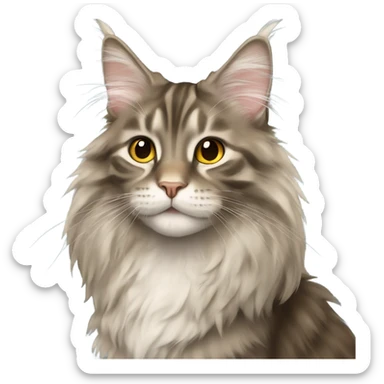 Maine Coon girl sticker