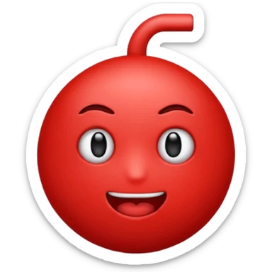 Un emoji como sonrojado y mordiéndose el dedo  sticker