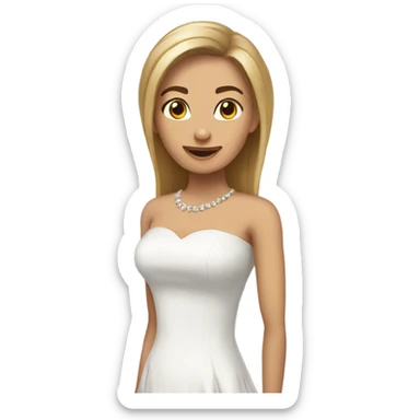 Змея в платье sticker