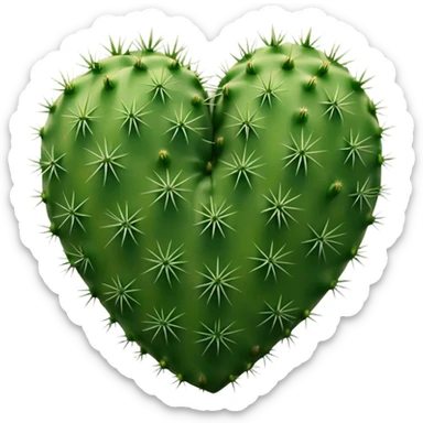 Cactus heart  sticker