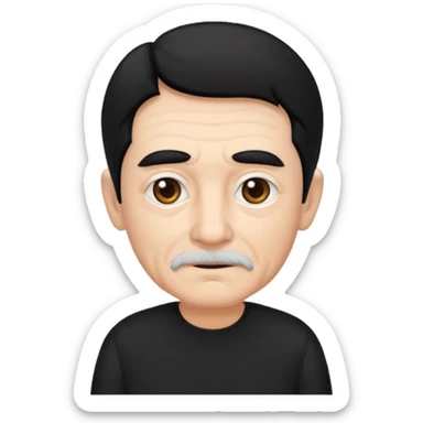 elves with braided hair old man black dress  sticker