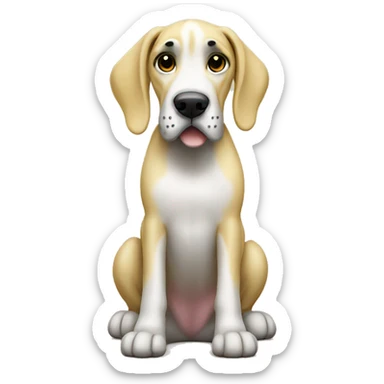 Great dane yellow sticker