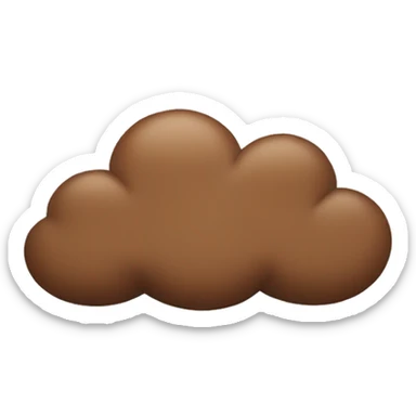 brown cloud sticker