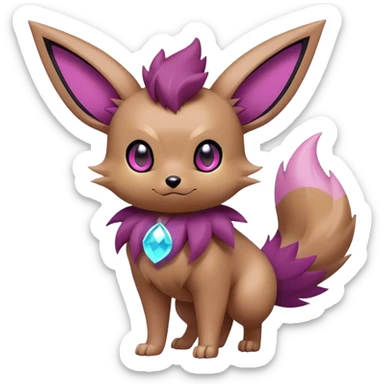 Epic Shiny Cool Cute Kawaii Eevee-Noibat-Zorua-Pokemon Full Body sticker