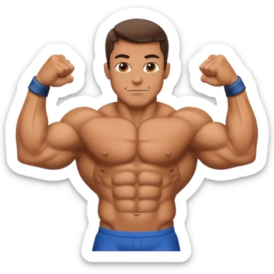 bodybuilder  sticker