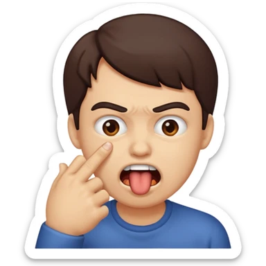 bite your finger sticker