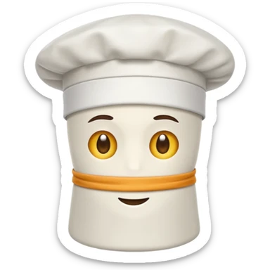 a cooking hat sticker