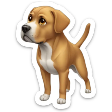 Labrador croisé boxer sticker