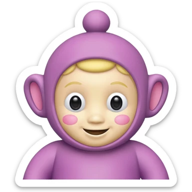 teletubby pink sticker