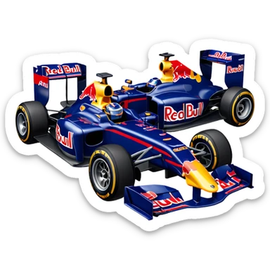 a 2010 Red Bull Formula 1 car sticker