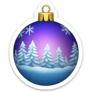 Christmas ball sticker