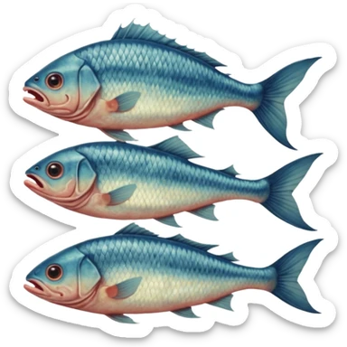 cinematic -  69 hieronymus bosch phantasmagorical mutated beings - human-fish hybrids sticker