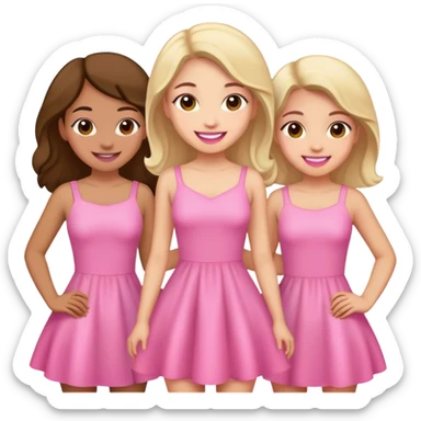 Girly girls  sticker