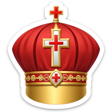 Make me a archbishop mitre I want a catholice mitre make it real life sticker