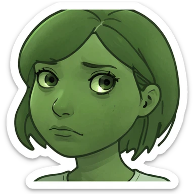 Sad girl in montauk sticker