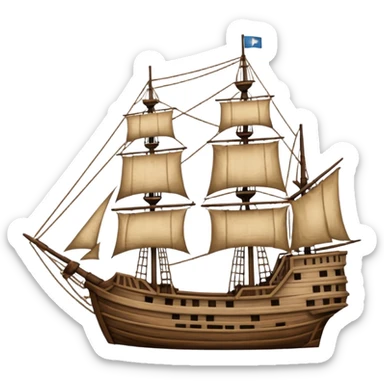 jamestown colonial ship sticker
