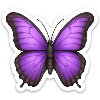 Purple butterfly sticker