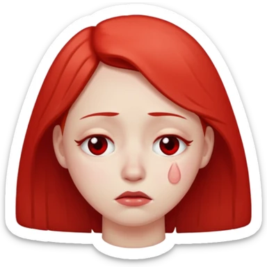 Ashamed emoji sticker