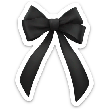 black bow sticker