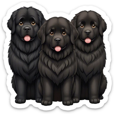 Newfoundland dogs sticker