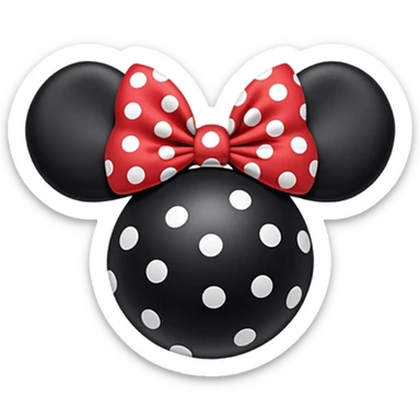 Minnie Mouse ears sticker