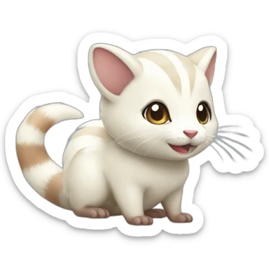 White Furret sticker